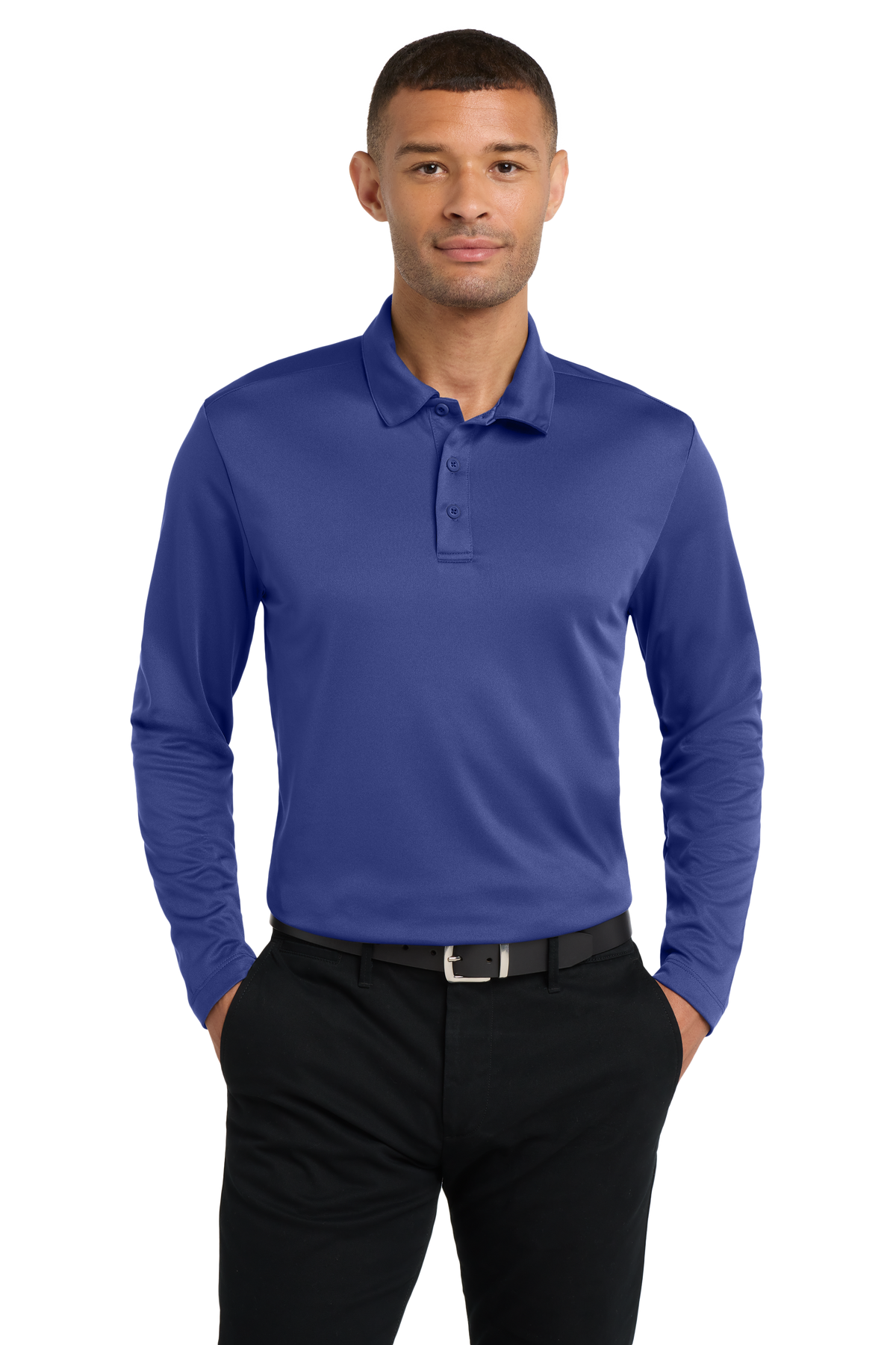 Polo - Port Authority Silk Touch Performance Long Sleeve Polo - K540LS