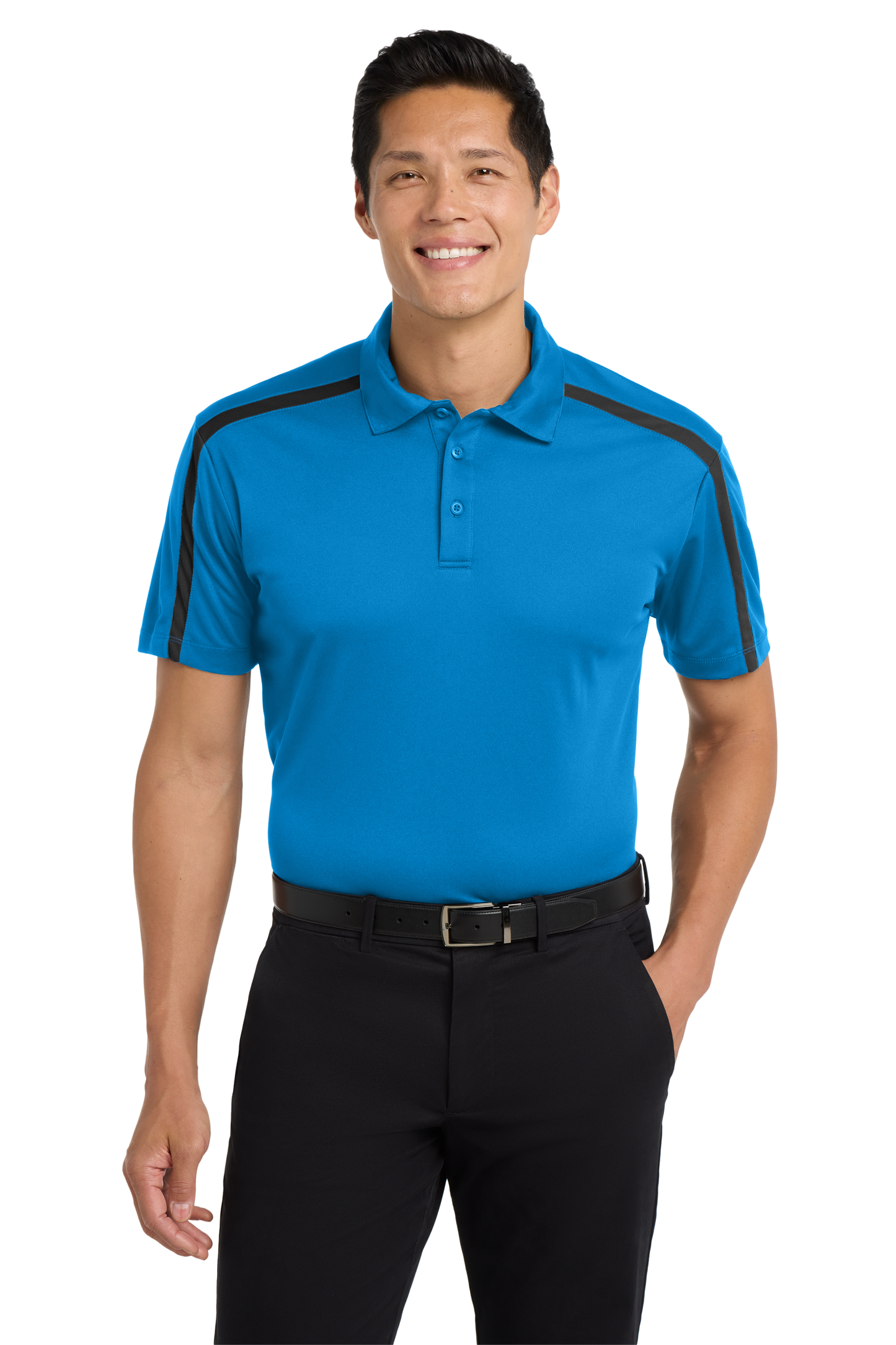 Port Authority® Silk Touch™ Performance Colorblock Stripe Polo - K547