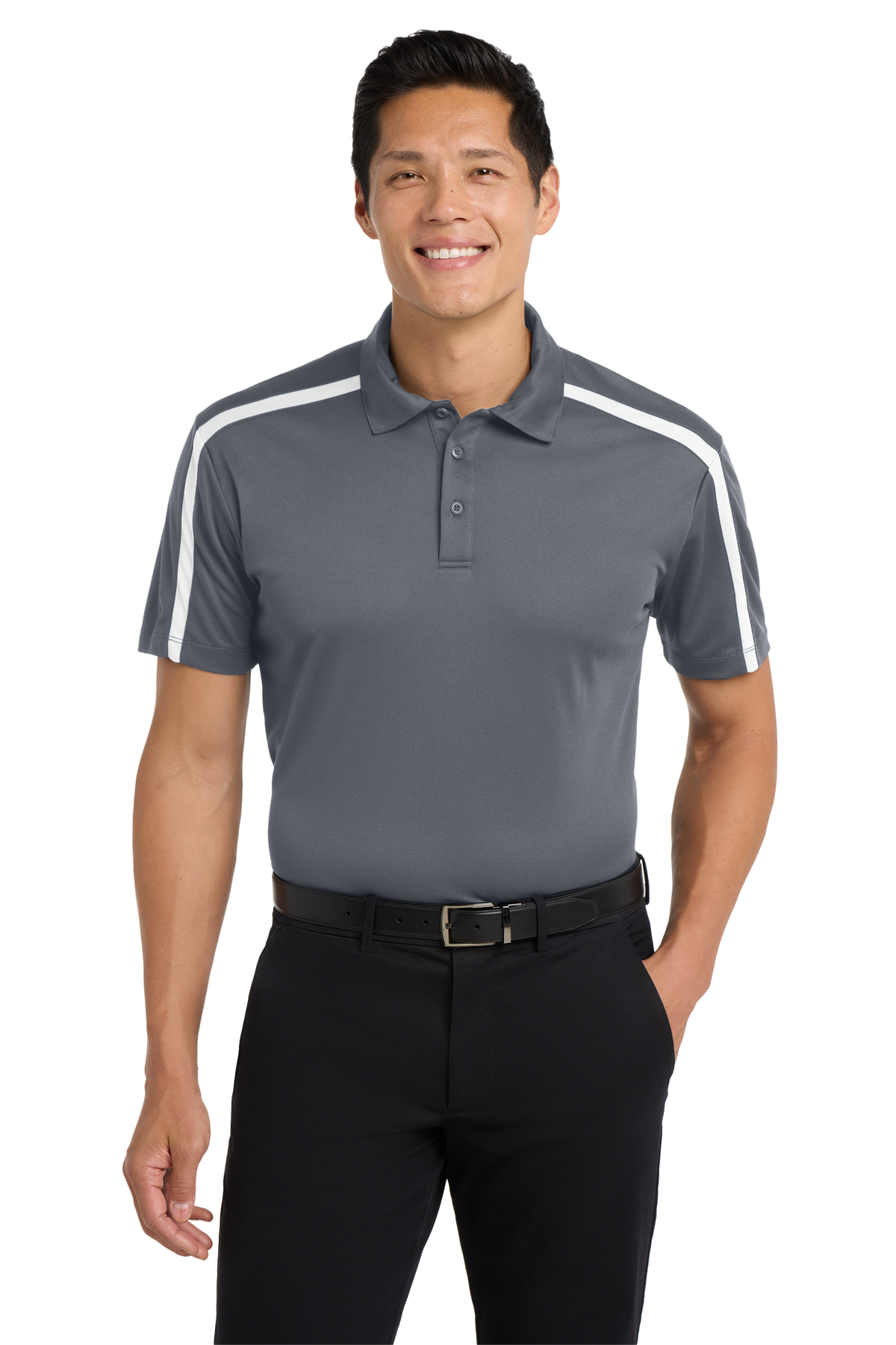 Port Authority® Silk Touch™ Performance Colorblock Stripe Polo - K547
