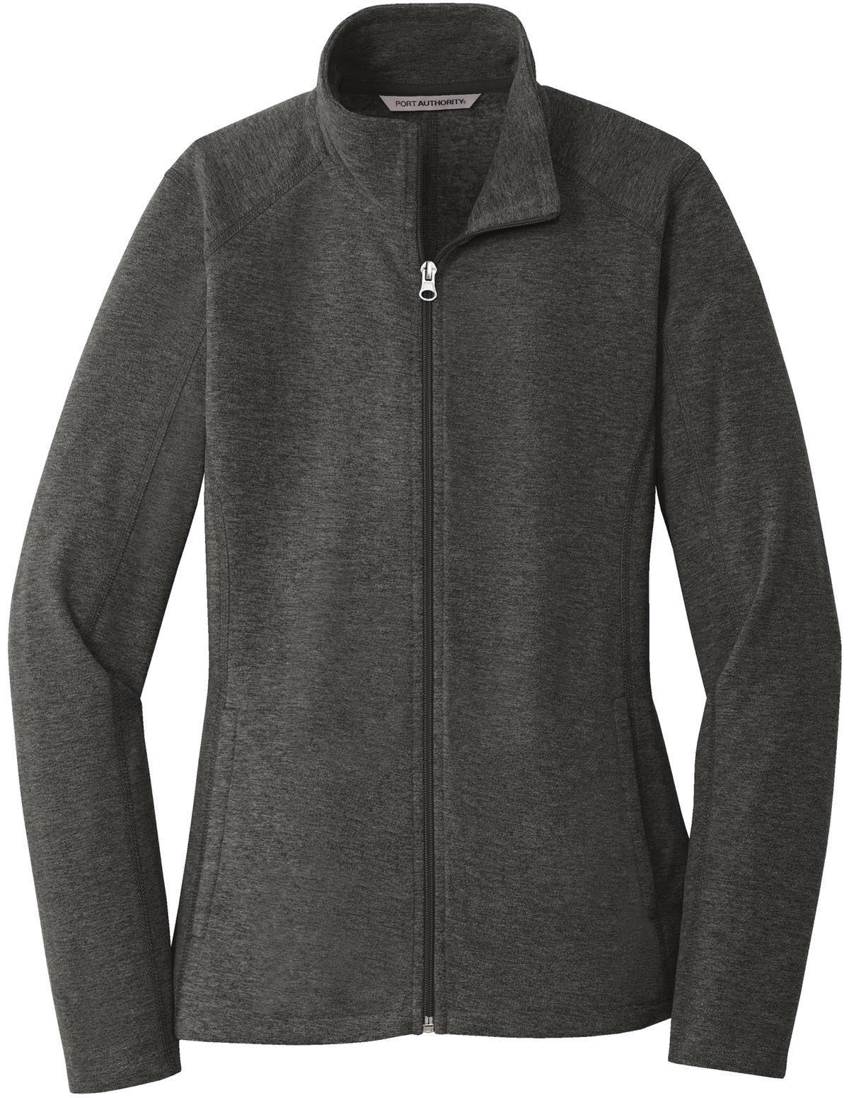 Port Authority® Embroidered Women's Heather Microfleece Full-Zip Jacket