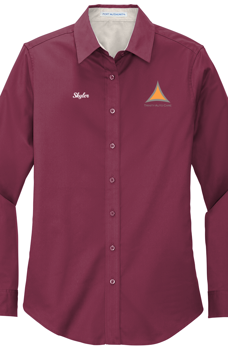 Workshirt -  Port Authority® Women's Long Sleeve Easy Care Shirt L608 - Trinity Auto Care