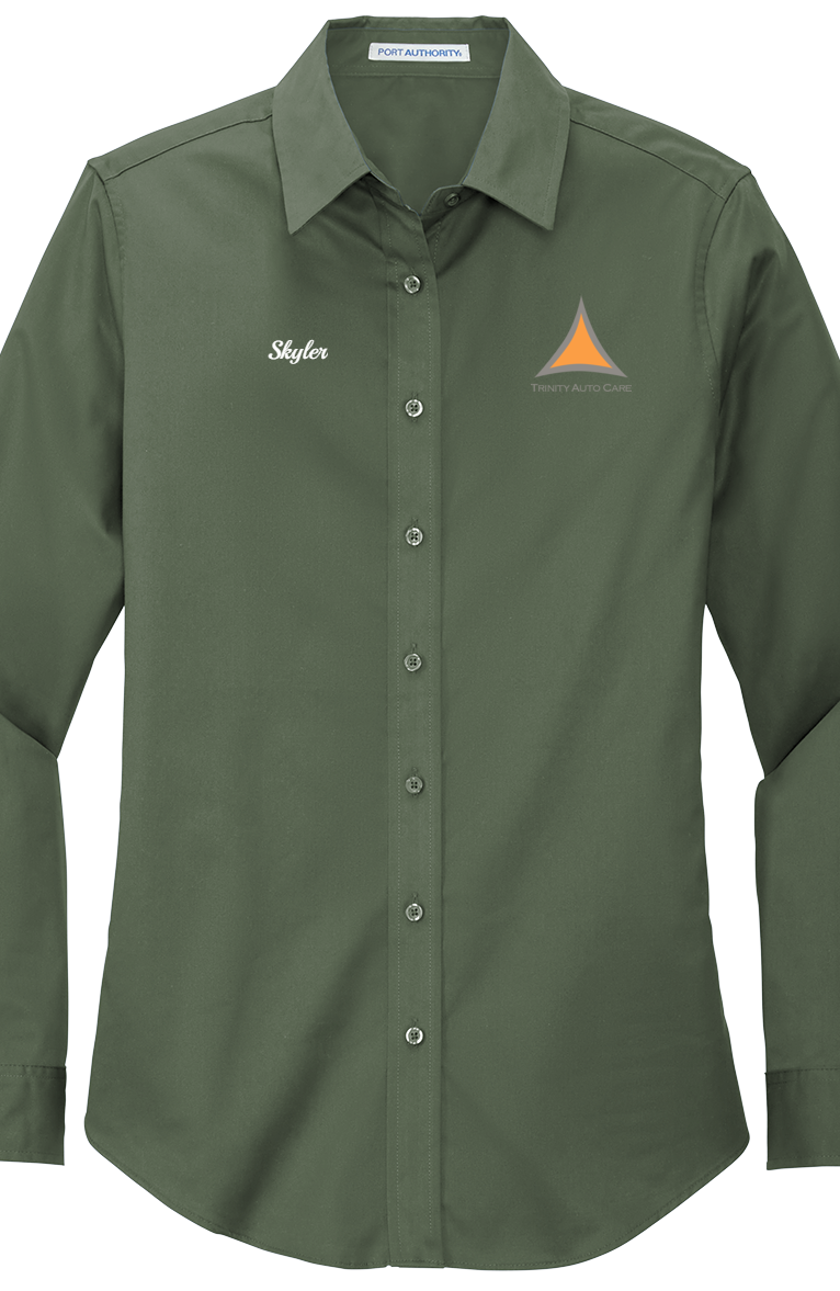Workshirt -  Port Authority® Women's Long Sleeve Easy Care Shirt L608 - Trinity Auto Care