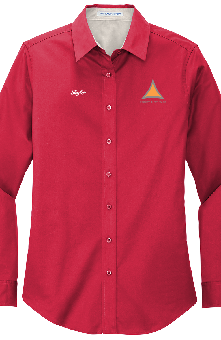 Workshirt -  Port Authority® Women's Long Sleeve Easy Care Shirt L608 - Trinity Auto Care