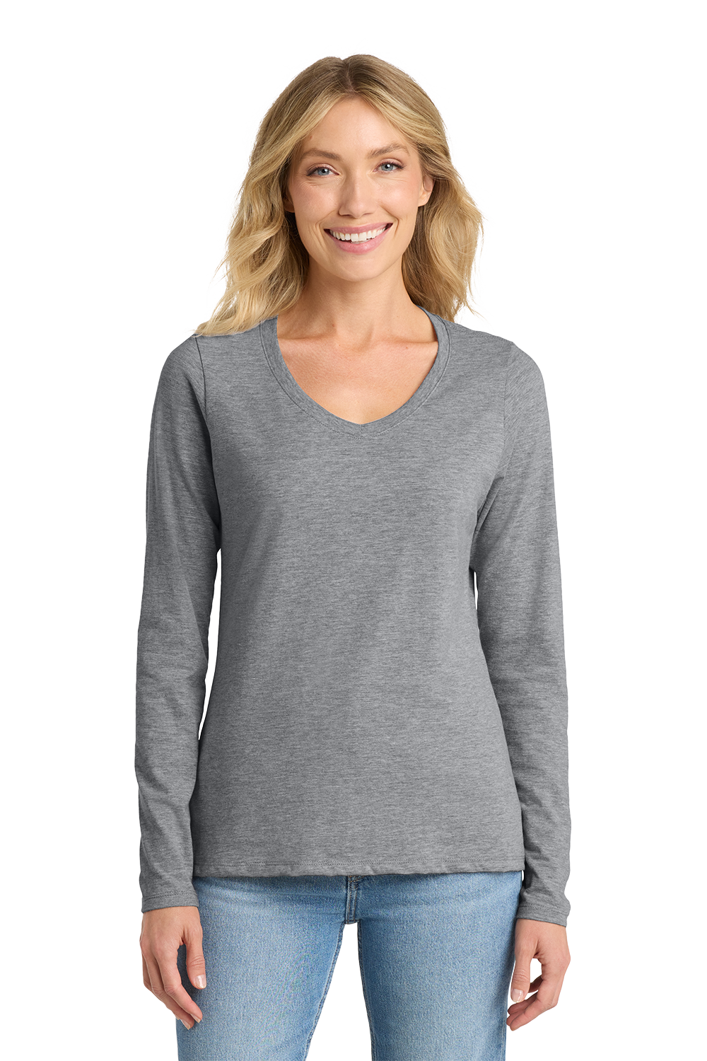 T-Shirt Ladies - Fan Favorite V-Neck Long Sleeve Tee - LPC450VLS