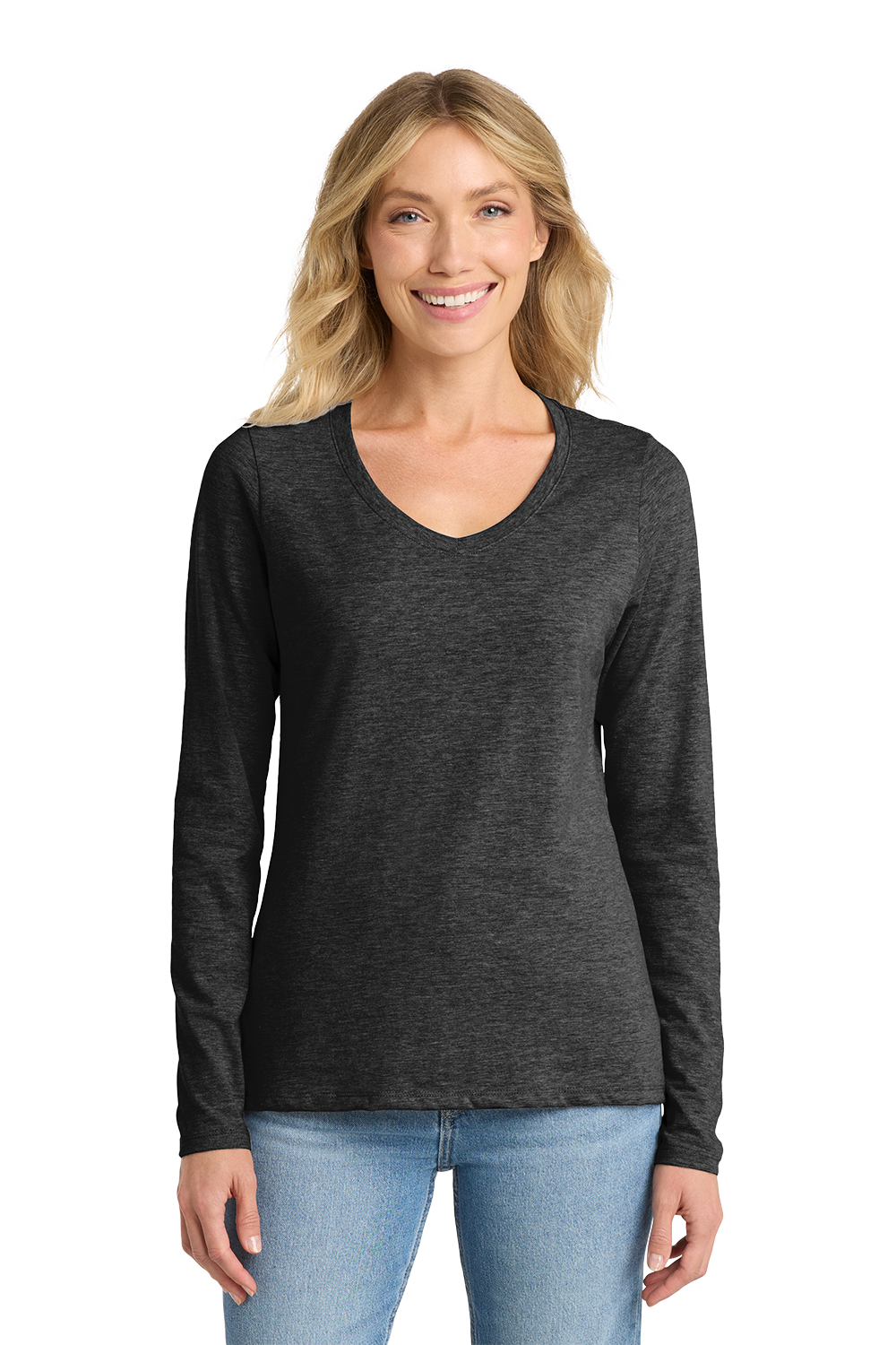 T-Shirt Ladies - Fan Favorite V-Neck Long Sleeve Tee - LPC450VLS