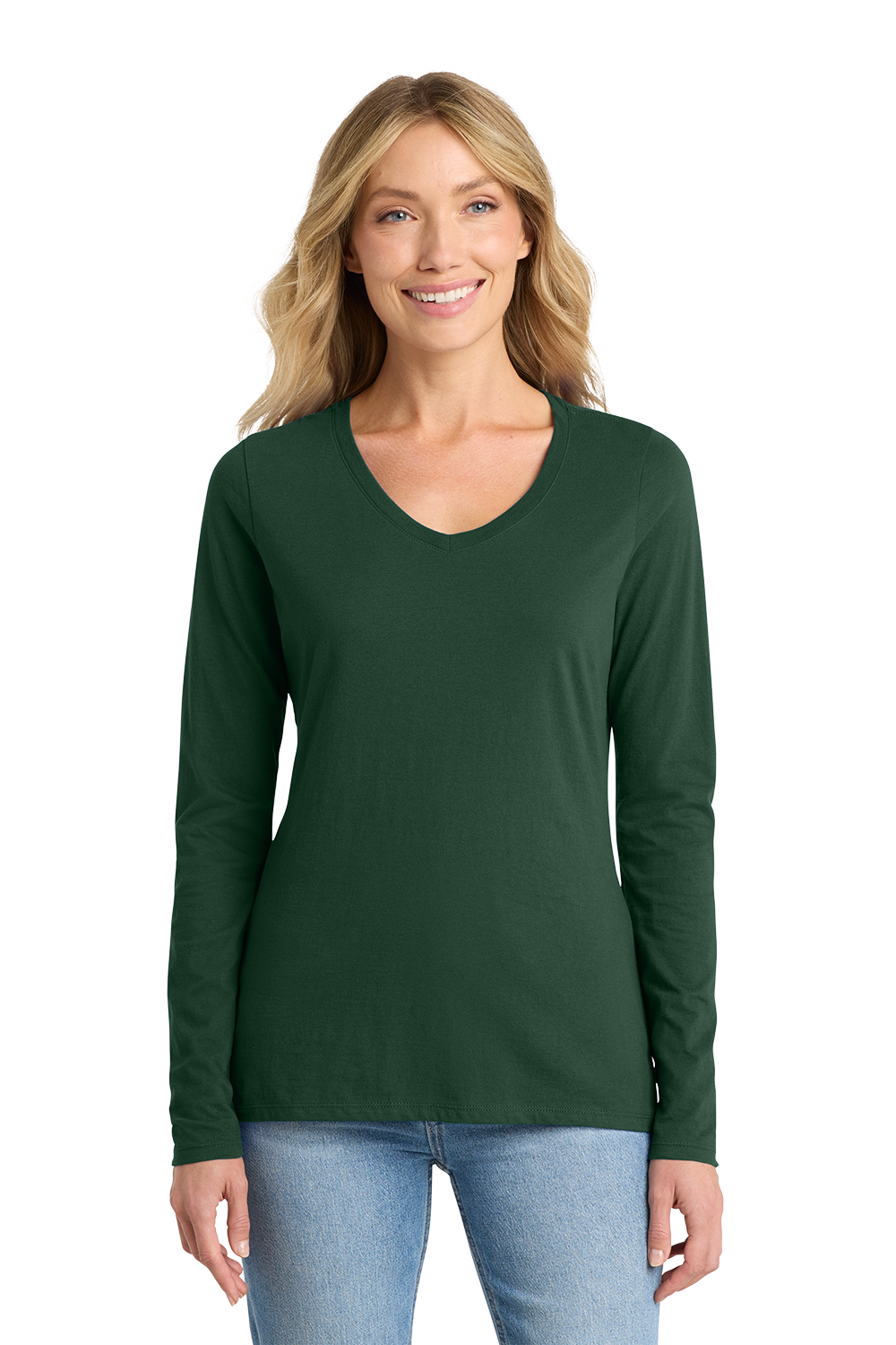T-Shirt Ladies - Fan Favorite V-Neck Long Sleeve Tee - LPC450VLS