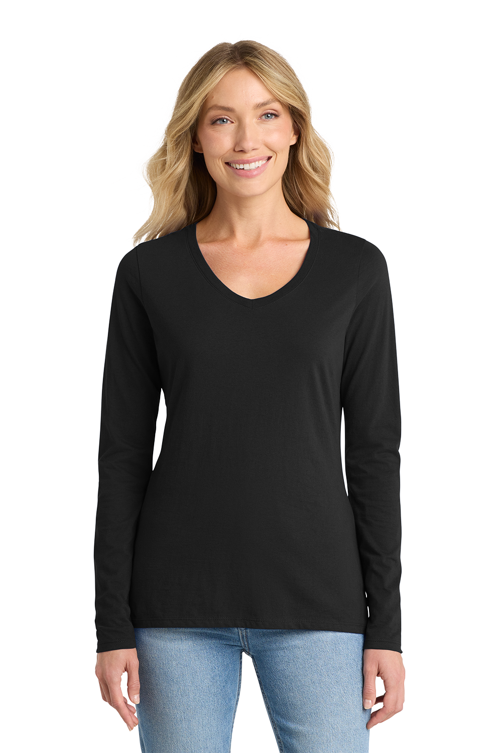 T-Shirt Ladies - Fan Favorite V-Neck Long Sleeve Tee - LPC450VLS