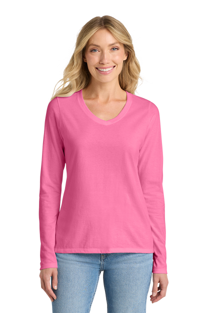 T-Shirt Ladies - Fan Favorite V-Neck Long Sleeve Tee - LPC450VLS