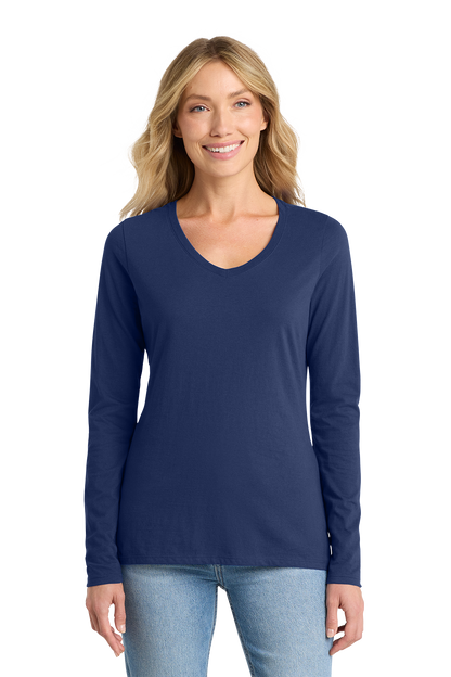 T-Shirt Ladies - Fan Favorite V-Neck Long Sleeve Tee - LPC450VLS