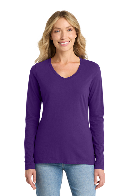 T-Shirt Ladies - Fan Favorite V-Neck Long Sleeve Tee - LPC450VLS