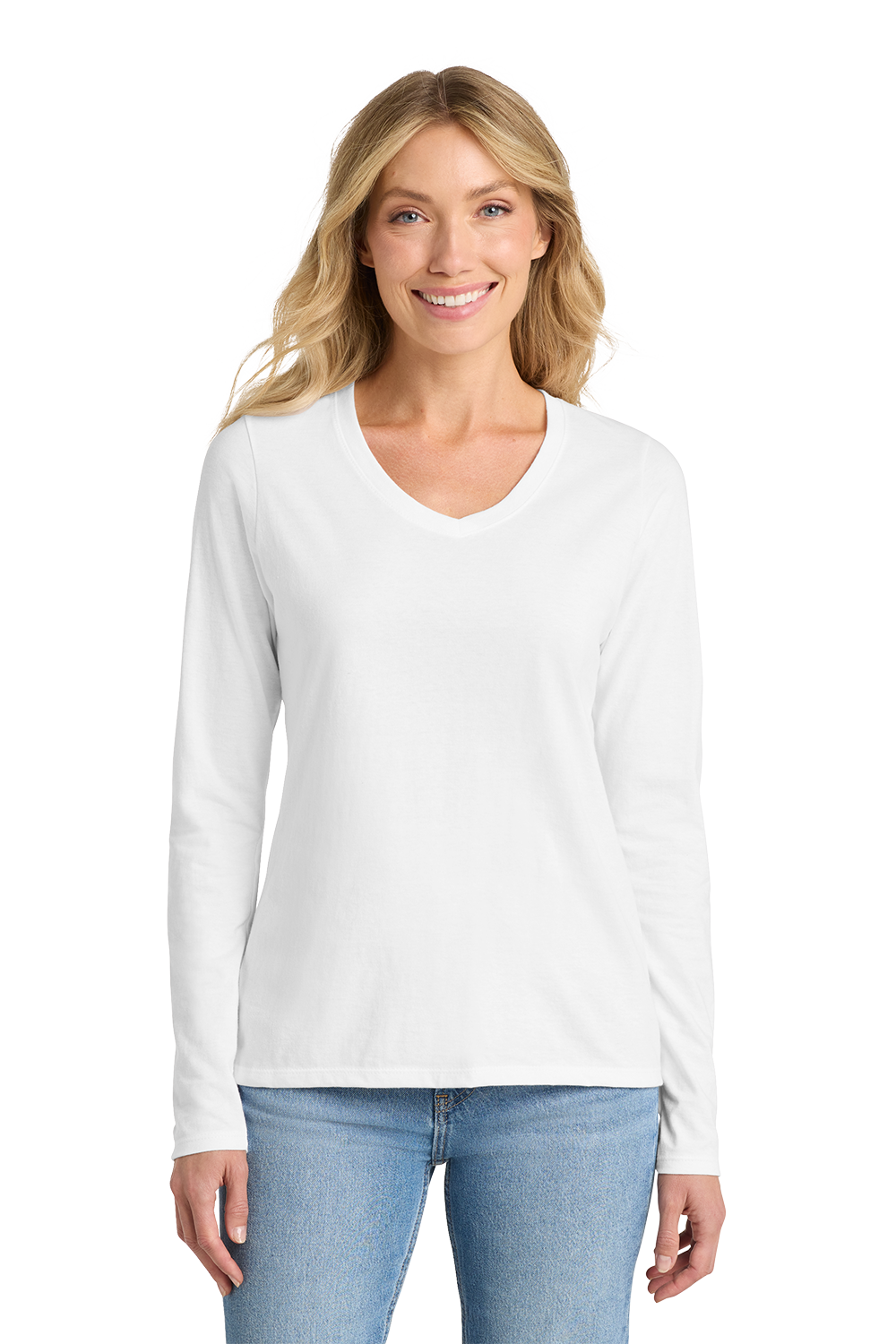 T-Shirt Ladies - Fan Favorite V-Neck Long Sleeve Tee - LPC450VLS