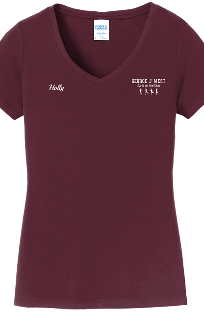 T-Shirt Women's V-Neck - Fan Favorite V-Neck Tee LPC450V - George J West - Girls on the Run