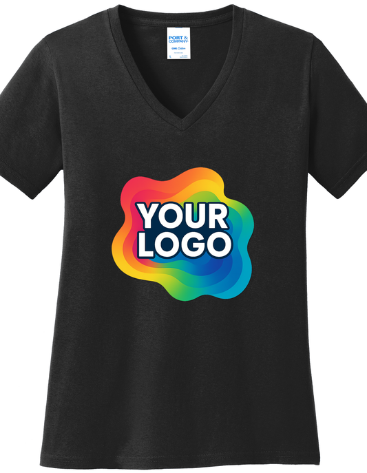 T-Shirt  Women's Core Cotton V-Neck Tee LPC54V - Technician Tees