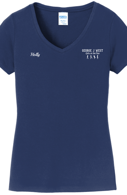 T-Shirt Women's V-Neck - Fan Favorite V-Neck Tee LPC450V - George J West - Girls on the Run