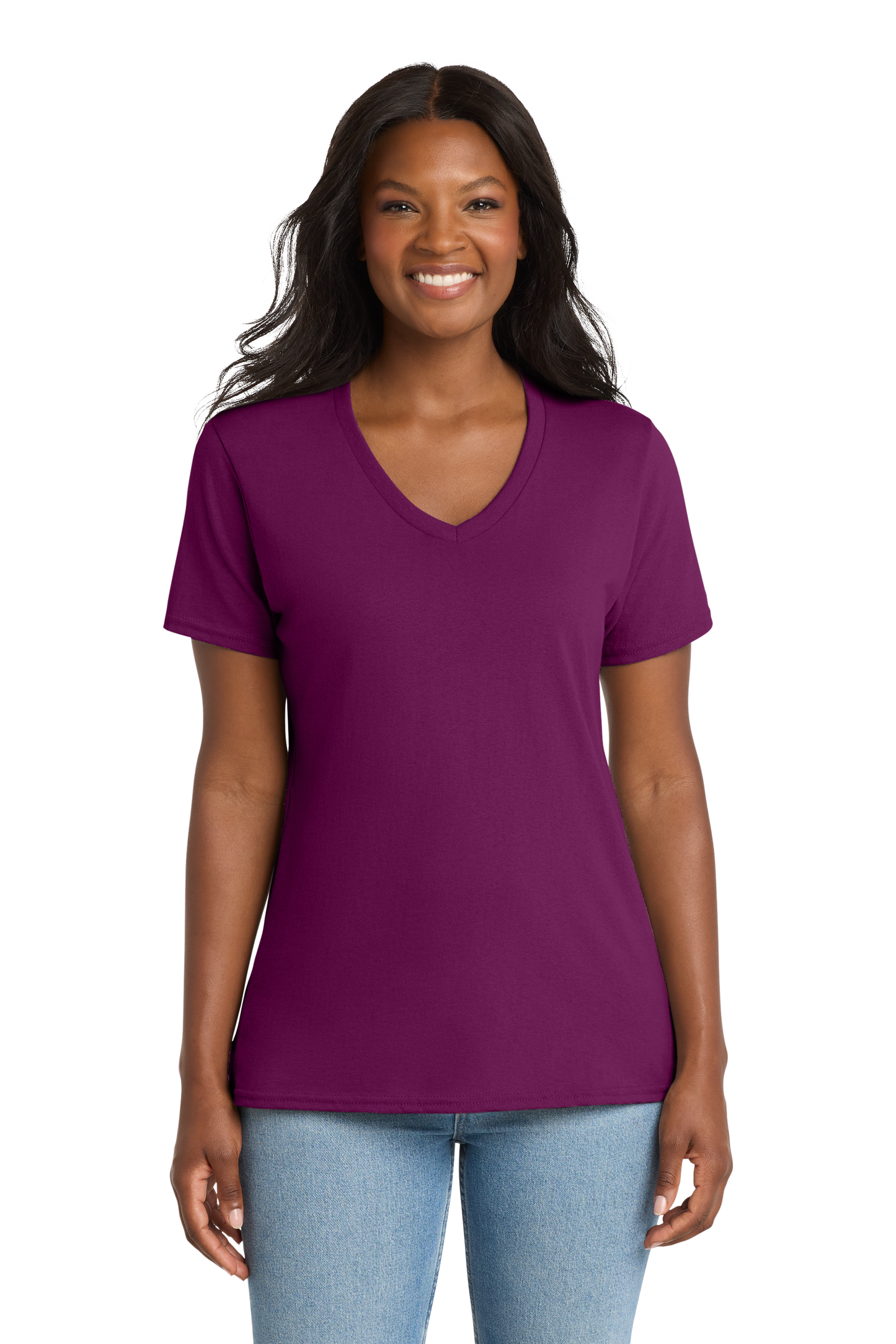 T-Shirt  Women's Core Cotton V-Neck Tee LPC54V