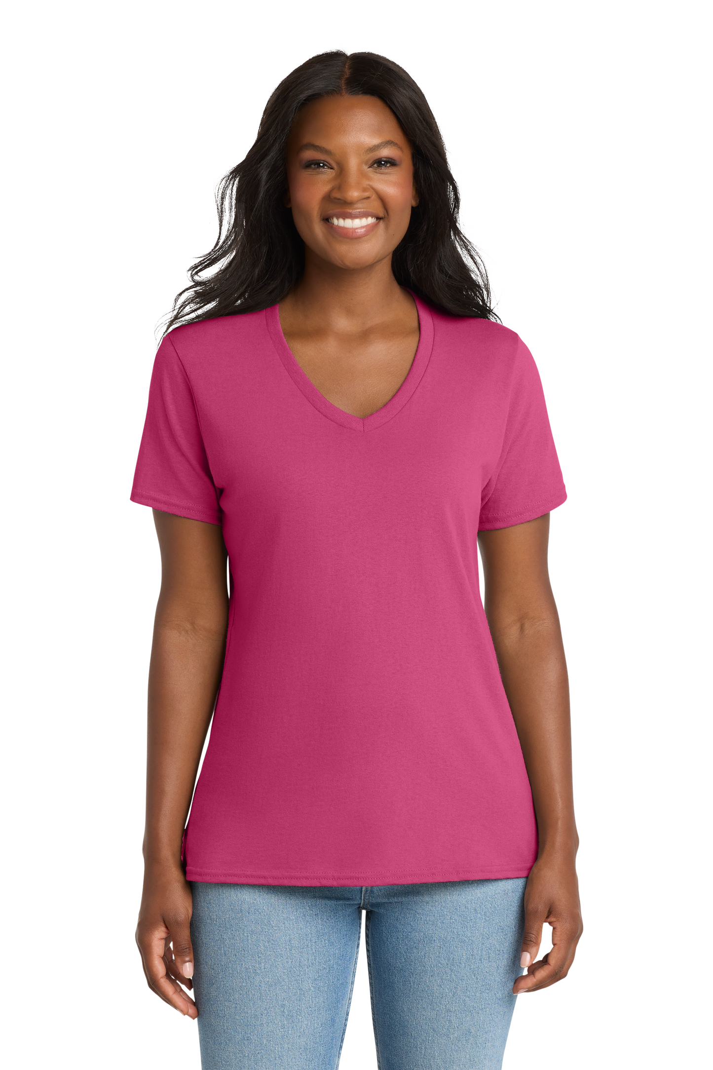 T-Shirt  Women's Core Cotton V-Neck Tee LPC54V
