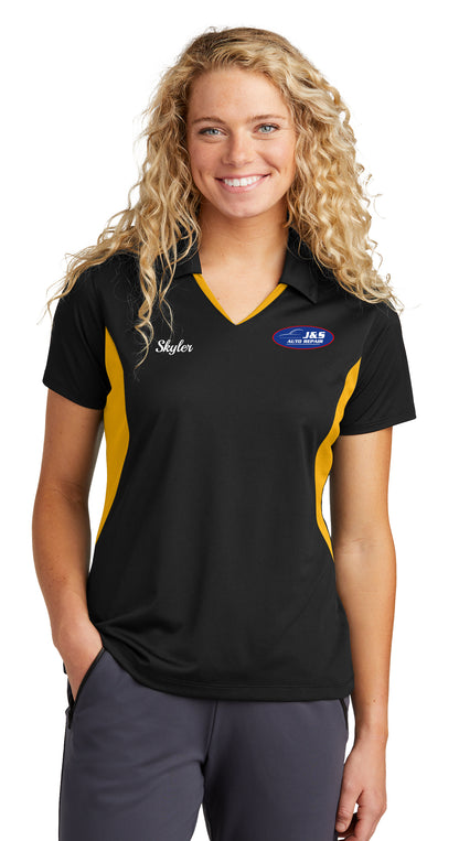 POLO - Ladies Sport-Tek Side Blocked Micropique Sport-Wick LST655 - J & S Auto Repair