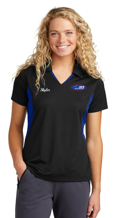POLO - Ladies Sport-Tek Side Blocked Micropique Sport-Wick LST655 - J & S Auto Repair