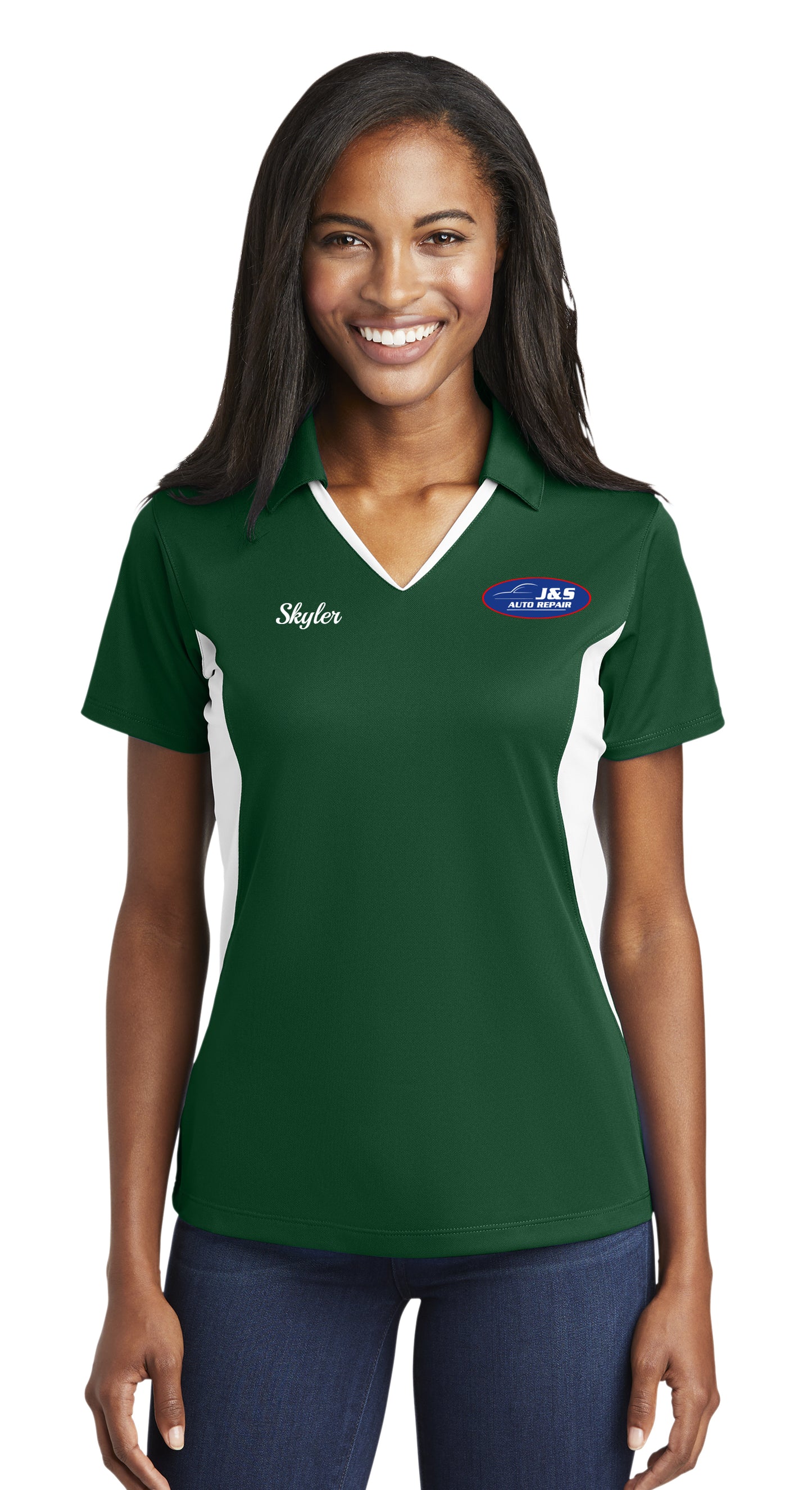 POLO - Ladies Sport-Tek Side Blocked Micropique Sport-Wick LST655 - J & S Auto Repair