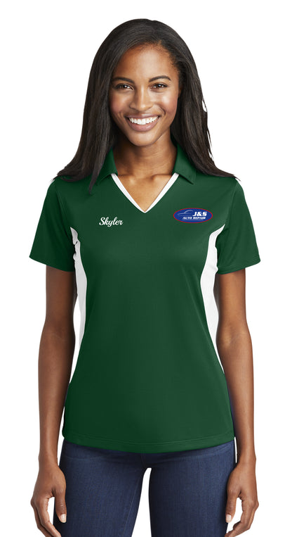POLO - Ladies Sport-Tek Side Blocked Micropique Sport-Wick LST655 - J & S Auto Repair