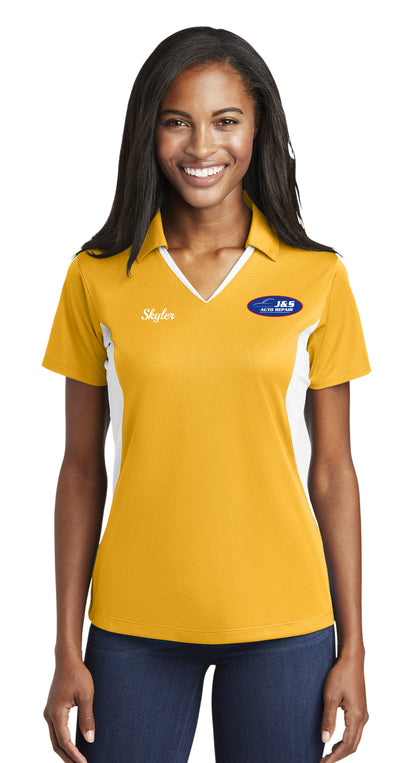 POLO - Ladies Sport-Tek Side Blocked Micropique Sport-Wick LST655 - J & S Auto Repair