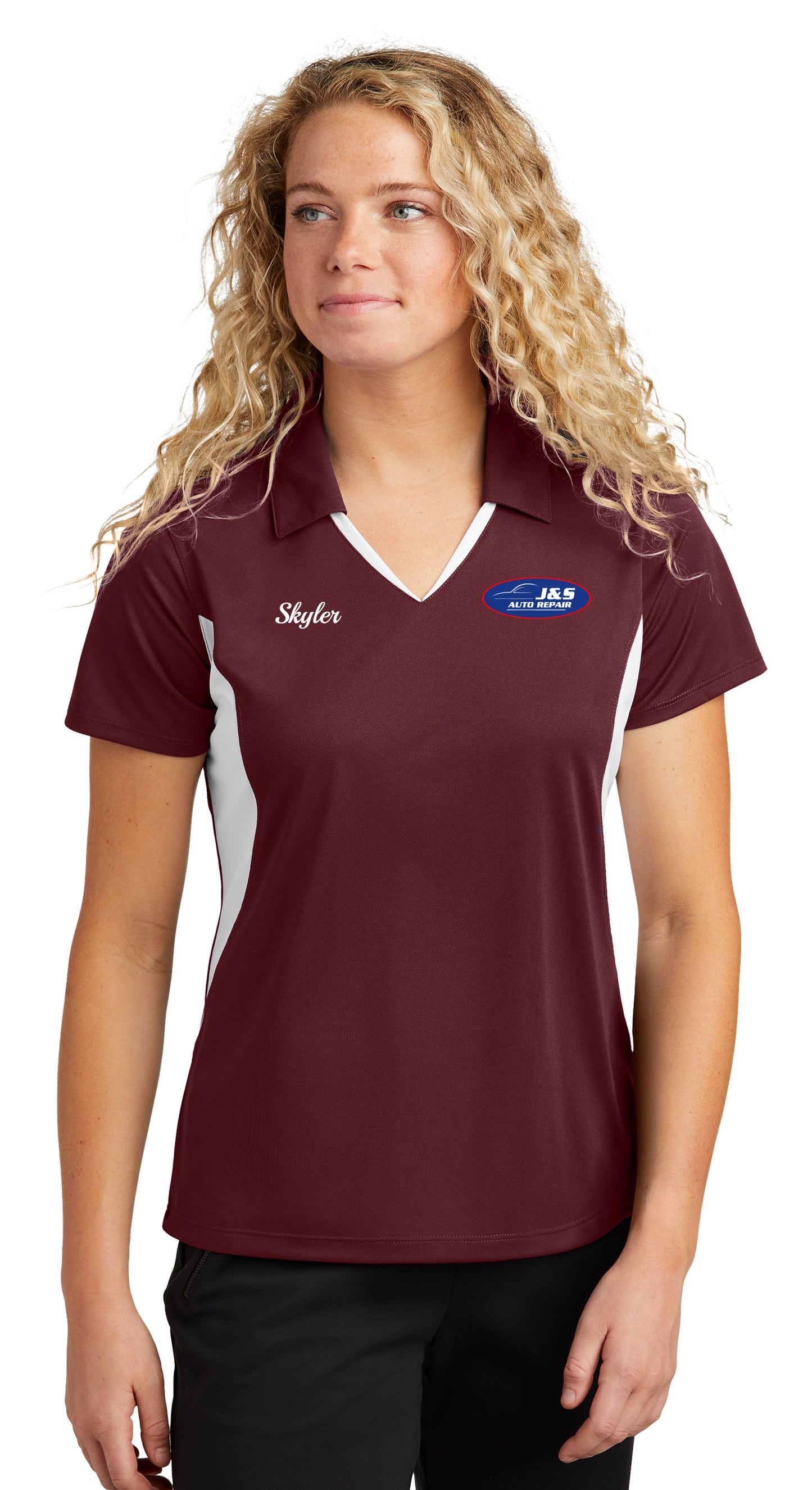 POLO - Ladies Sport-Tek Side Blocked Micropique Sport-Wick LST655 - J & S Auto Repair