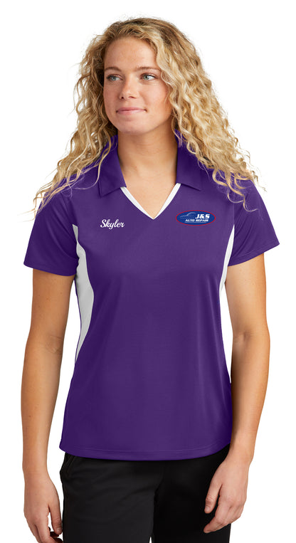 POLO - Ladies Sport-Tek Side Blocked Micropique Sport-Wick LST655 - J & S Auto Repair