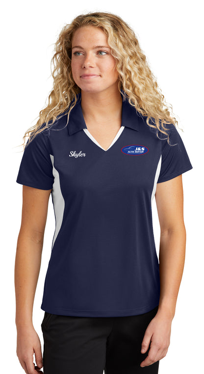 POLO - Ladies Sport-Tek Side Blocked Micropique Sport-Wick LST655 - J & S Auto Repair