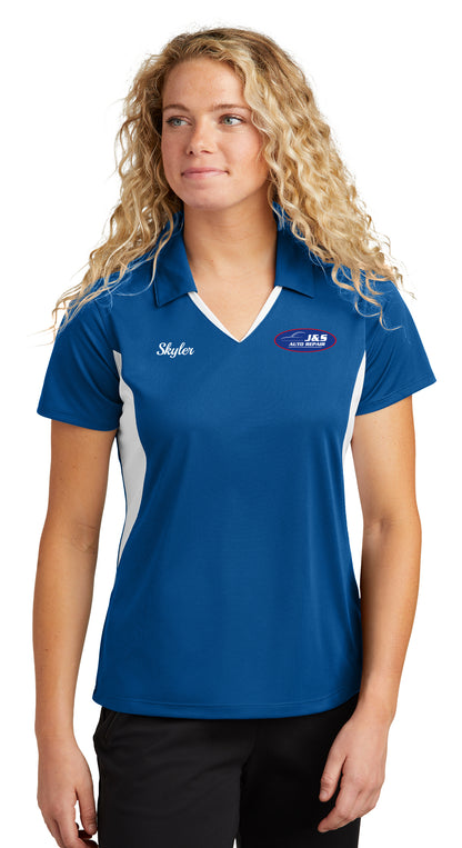 POLO - Ladies Sport-Tek Side Blocked Micropique Sport-Wick LST655 - J & S Auto Repair