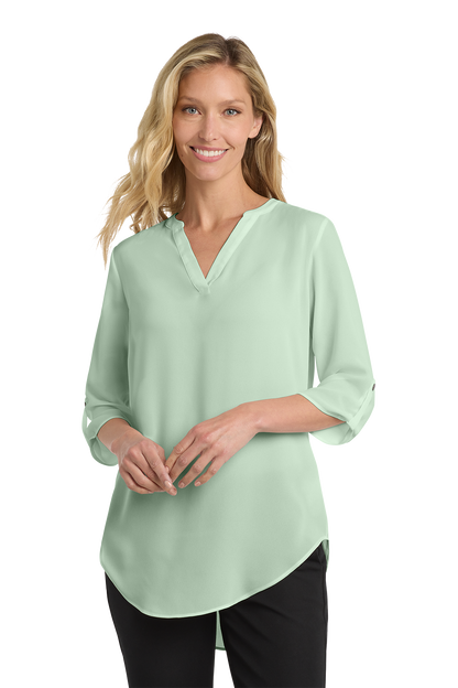 Ladies 3/4-Sleeve Tunic Blouse - LW701