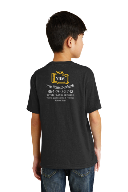 Youth Core Blend Tee (Black) PC55Y - Your Honest Mechanic