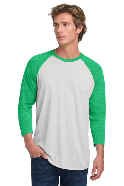 T-Shirt - Next Level Apparel® Adult Tri-Blend 3/4-Sleeve Raglan Tee - NL6051