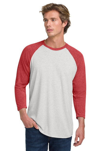T-Shirt - Next Level Apparel® Adult Tri-Blend 3/4-Sleeve Raglan Tee - NL6051