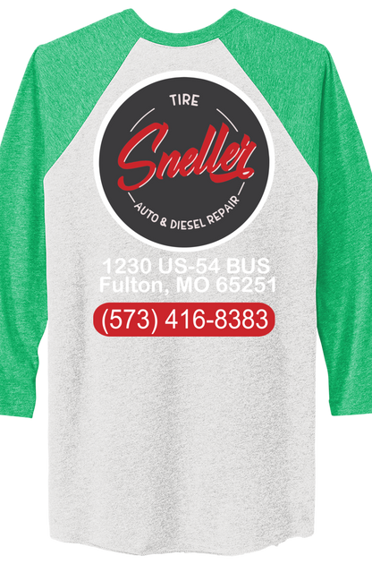 T-Shirt - Next Level Apparel® Adult Tri-Blend 3/4-Sleeve Raglan Tee - NL6051 - Sneller Tire and Auto