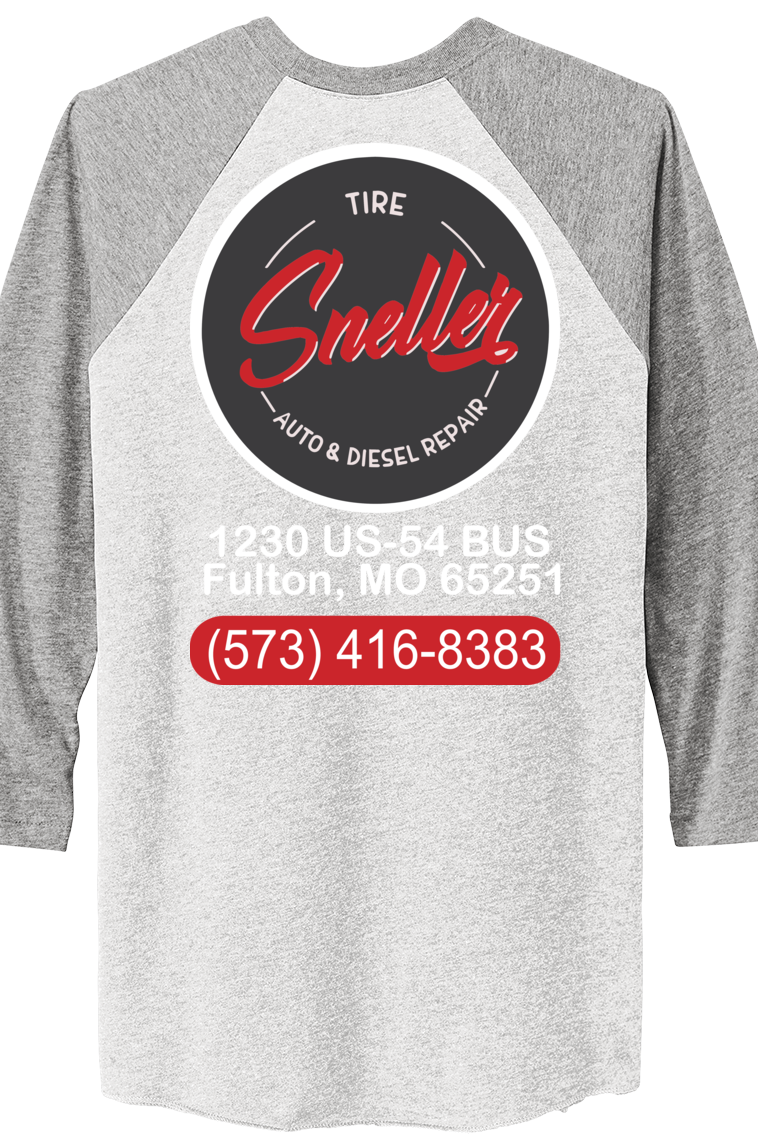 T-Shirt - Next Level Apparel® Adult Tri-Blend 3/4-Sleeve Raglan Tee - NL6051 - Sneller Tire and Auto