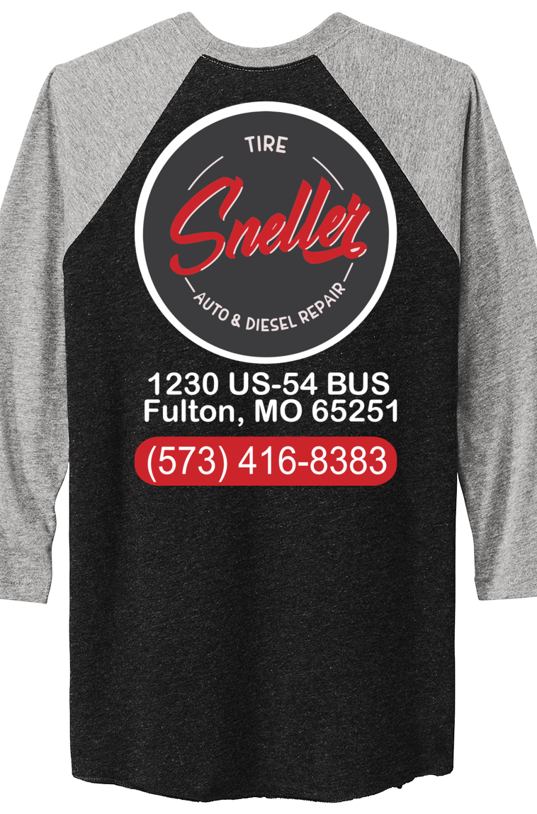 T-Shirt - Next Level Apparel® Adult Tri-Blend 3/4-Sleeve Raglan Tee - NL6051 - Sneller Tire and Auto
