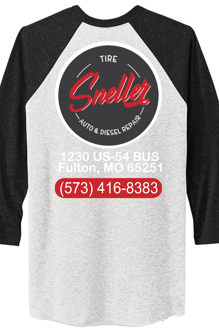 T-Shirt - Next Level Apparel® Adult Tri-Blend 3/4-Sleeve Raglan Tee - NL6051 - Sneller Tire and Auto