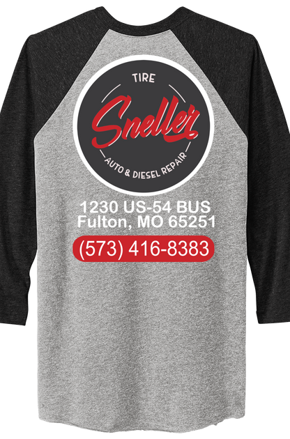 T-Shirt - Next Level Apparel® Adult Tri-Blend 3/4-Sleeve Raglan Tee - NL6051 - Sneller Tire and Auto
