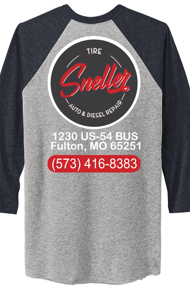 T-Shirt - Next Level Apparel® Adult Tri-Blend 3/4-Sleeve Raglan Tee - NL6051 - Sneller Tire and Auto