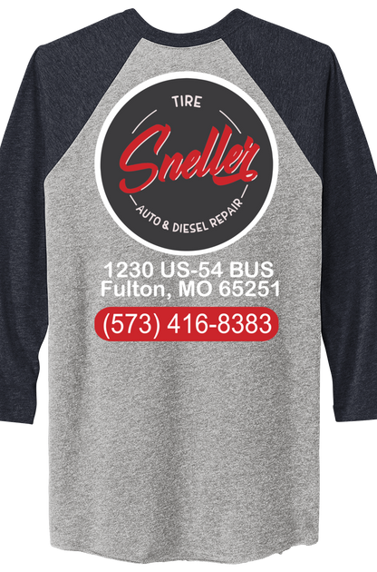 T-Shirt - Next Level Apparel® Adult Tri-Blend 3/4-Sleeve Raglan Tee - NL6051 - Sneller Tire and Auto