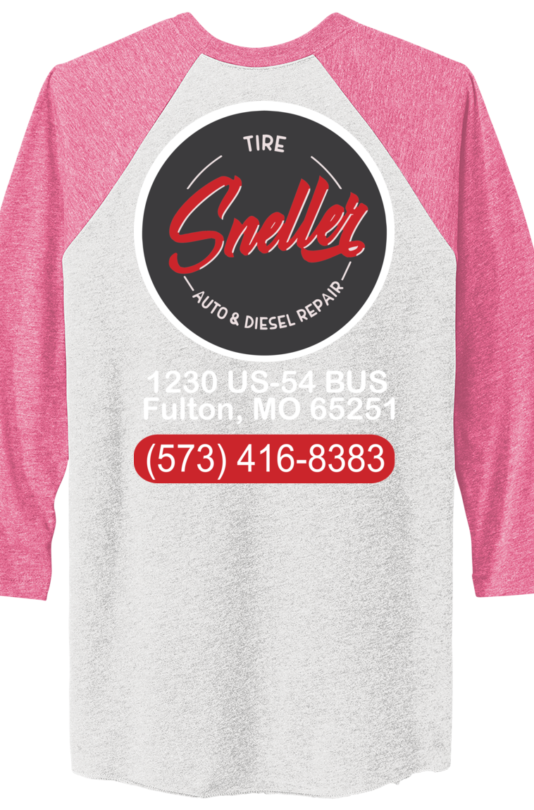T-Shirt - Next Level Apparel® Adult Tri-Blend 3/4-Sleeve Raglan Tee - NL6051 - Sneller Tire and Auto