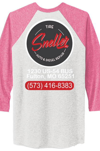T-Shirt - Next Level Apparel® Adult Tri-Blend 3/4-Sleeve Raglan Tee - NL6051 - Sneller Tire and Auto