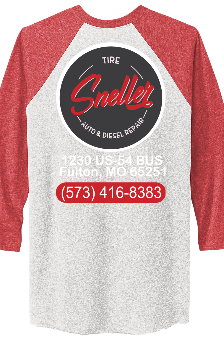 T-Shirt - Next Level Apparel® Adult Tri-Blend 3/4-Sleeve Raglan Tee - NL6051 - Sneller Tire and Auto