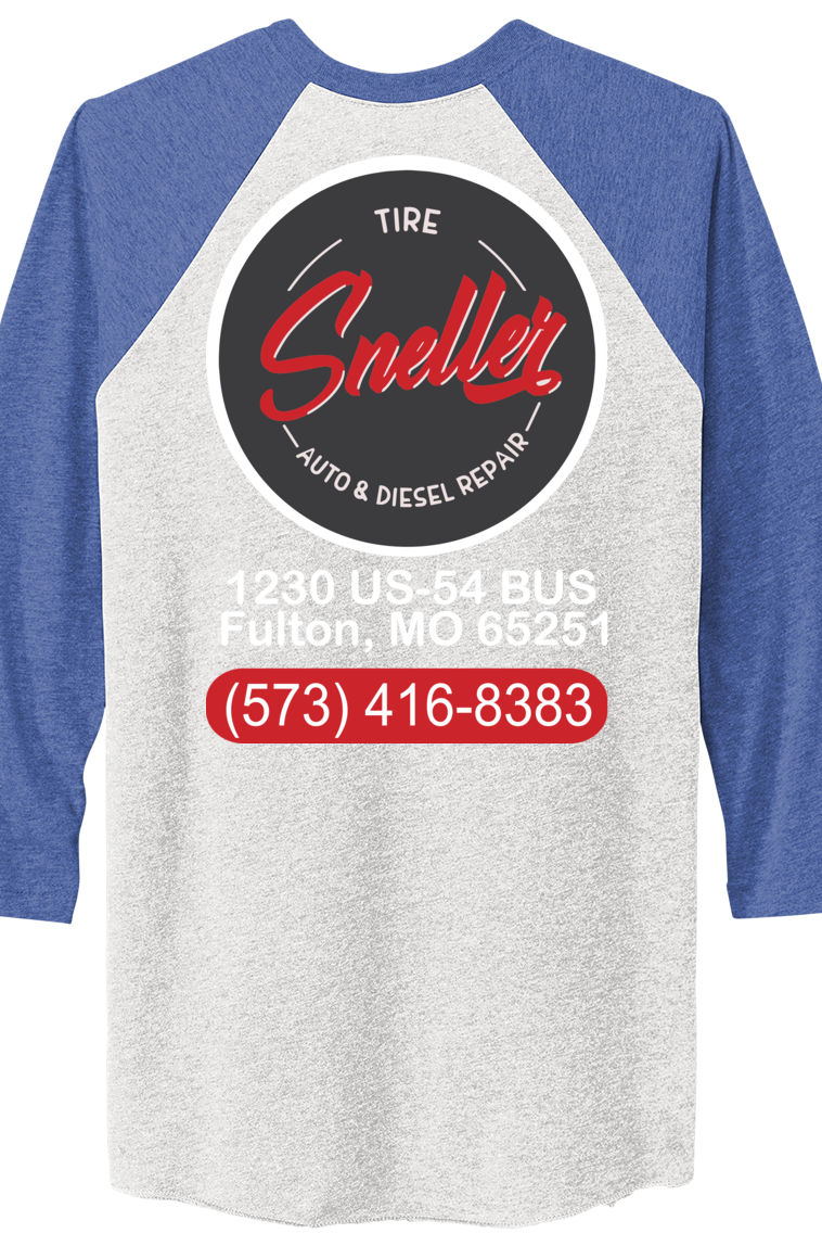 T-Shirt - Next Level Apparel® Adult Tri-Blend 3/4-Sleeve Raglan Tee - NL6051 - Sneller Tire and Auto