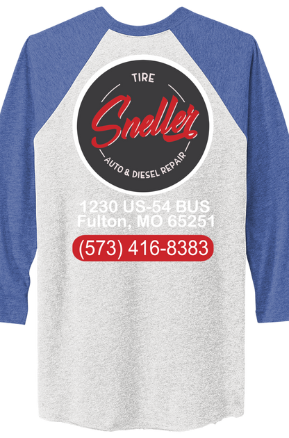 T-Shirt - Next Level Apparel® Adult Tri-Blend 3/4-Sleeve Raglan Tee - NL6051 - Sneller Tire and Auto