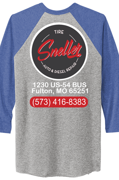 T-Shirt - Next Level Apparel® Adult Tri-Blend 3/4-Sleeve Raglan Tee - NL6051 - Sneller Tire and Auto
