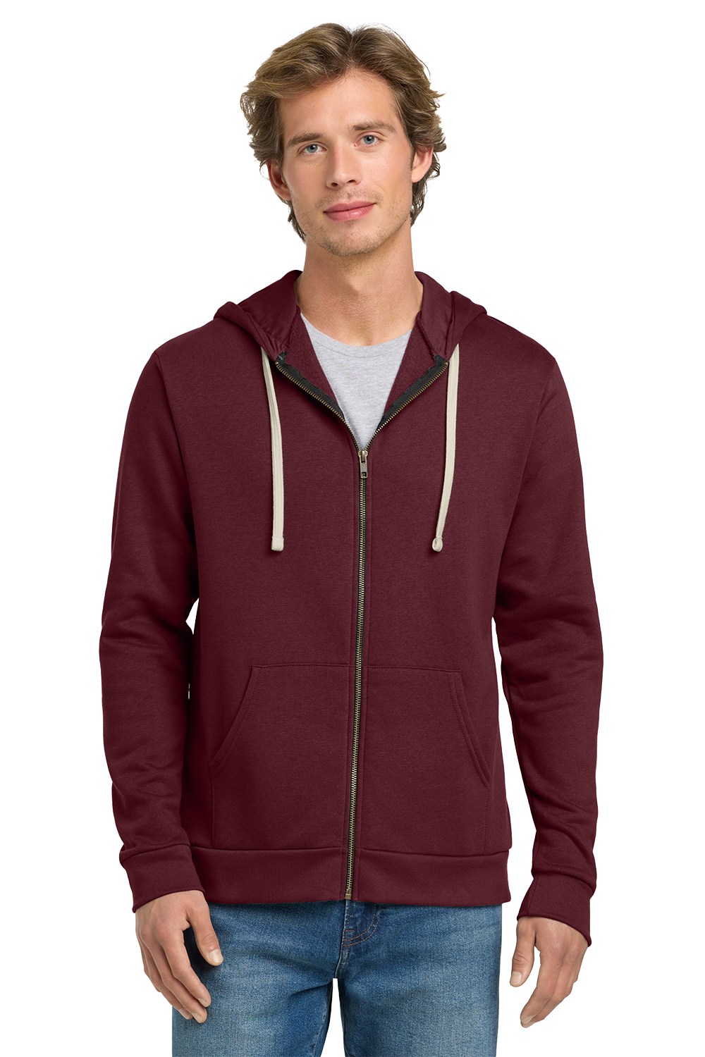 Premium Hoodie Full Zip -  Next Level Apparel Unisex Santa Cruz Zip Hoodie - NL9602