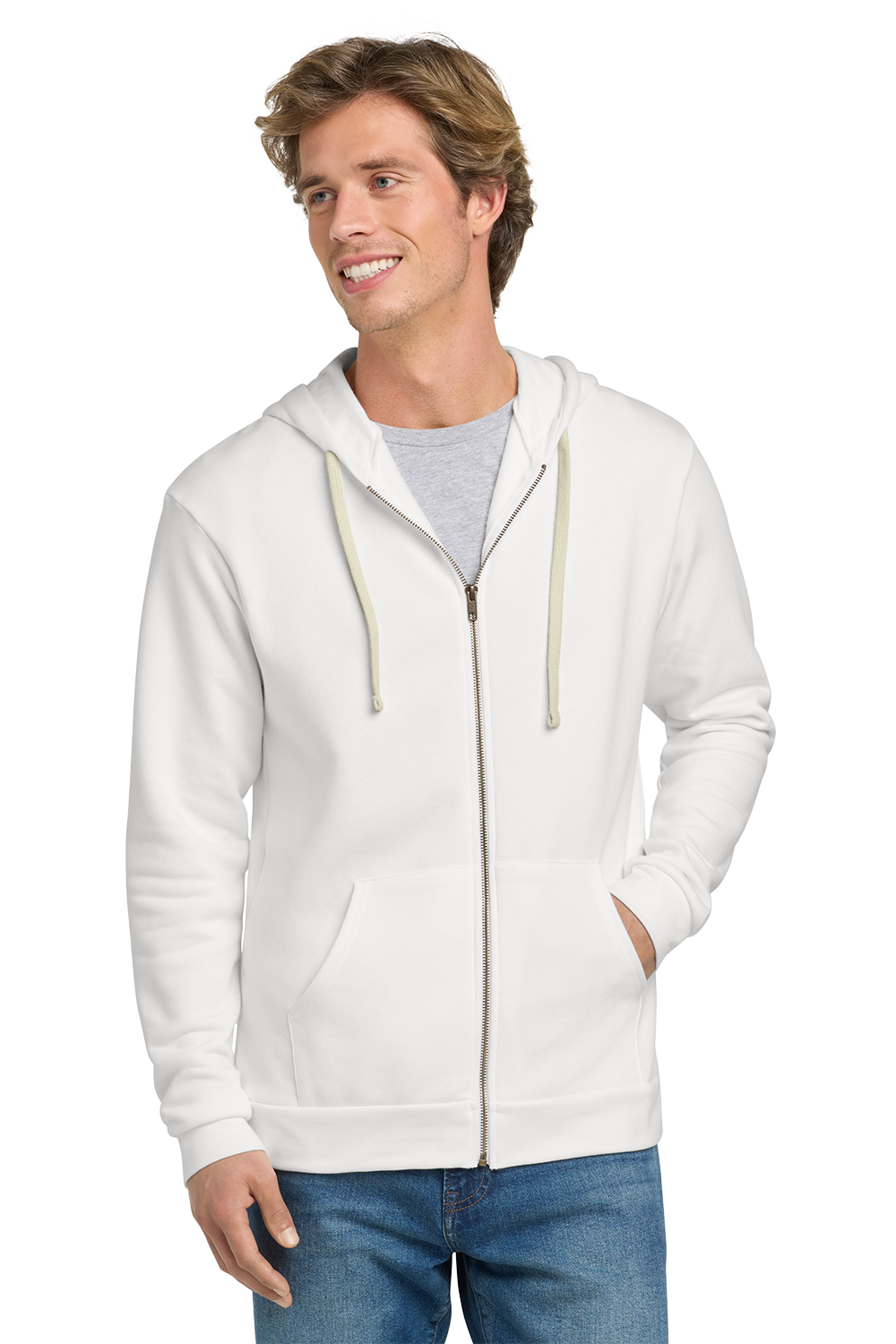 Premium Hoodie Full Zip -  Next Level Apparel Unisex Santa Cruz Zip Hoodie - NL9602