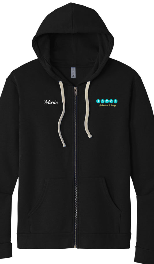 Premium Hoodie Full Zip – Next Level Apparel Unisex Santa Cruz Zip Hoodie NL9602 – Joyce Automotive & Towing