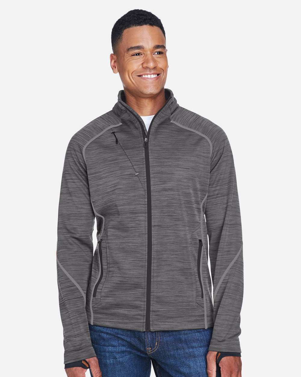 Jacket - North End Men's Flux Mélange Bonded Fleece Jacket - 88697